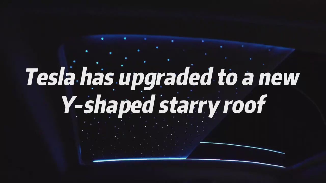 Tesla Model Y Voice-Controlled Electric Starry Roof Sunshade